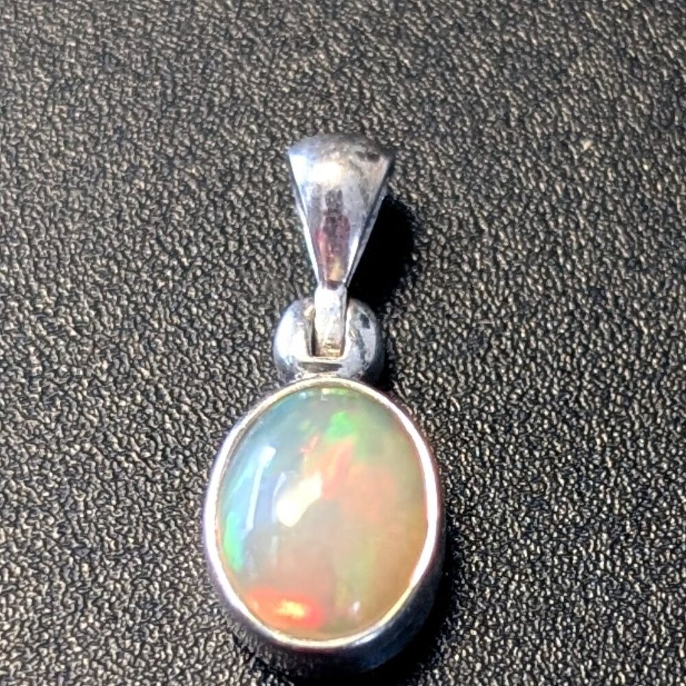 Opal Sterling Silver Pendant